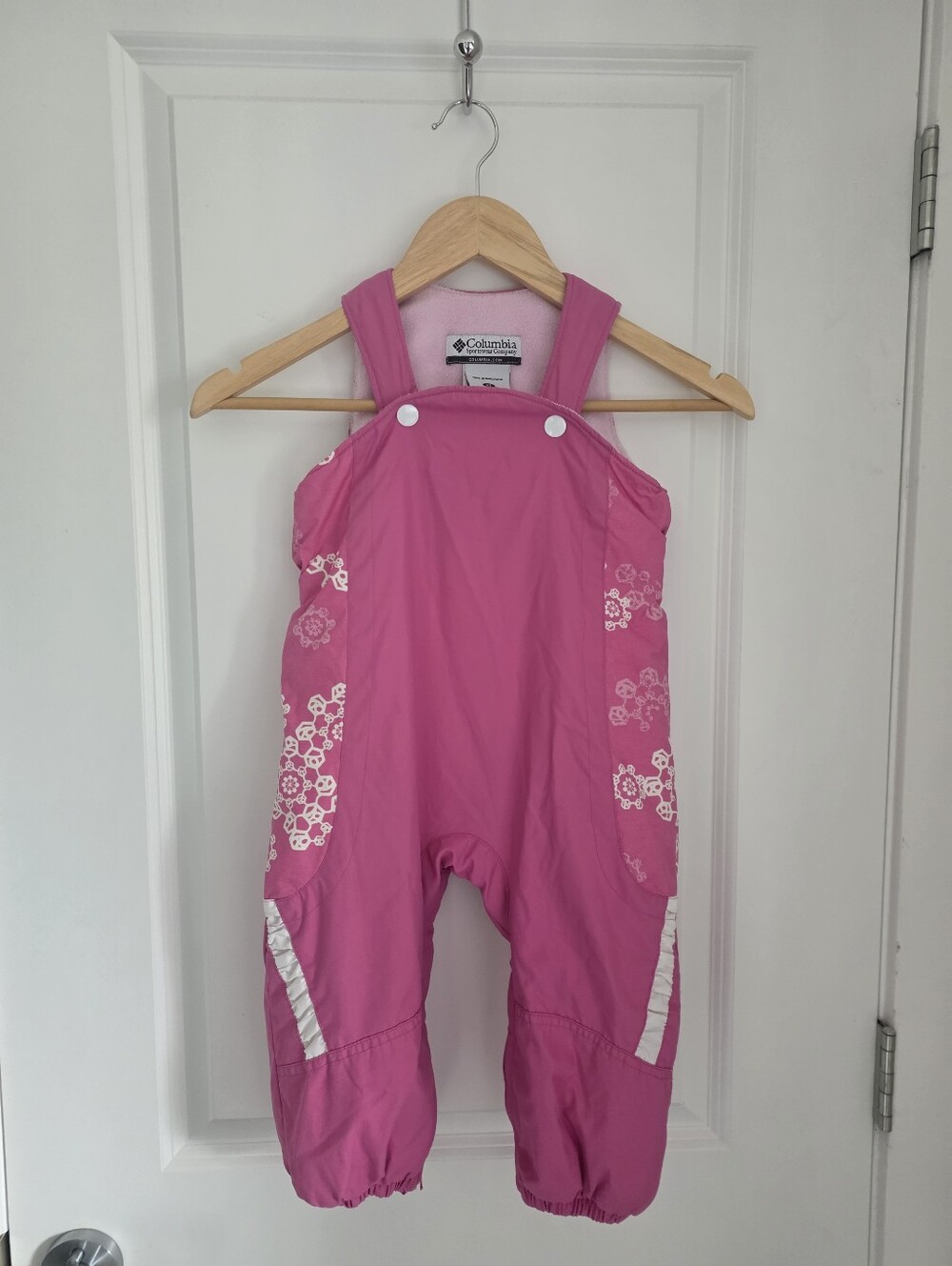 Columbia Kids Pink Snow/Waterproof Overalls